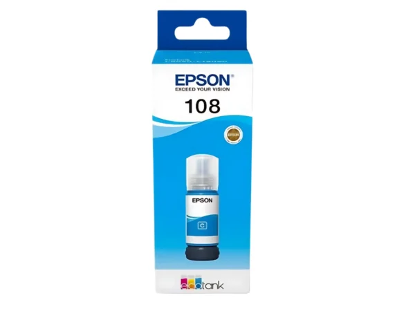 ⁦בקבוק דיו 108 EcoTank bottle למדפסת פוטו⁩ – תמונה ⁦2⁩